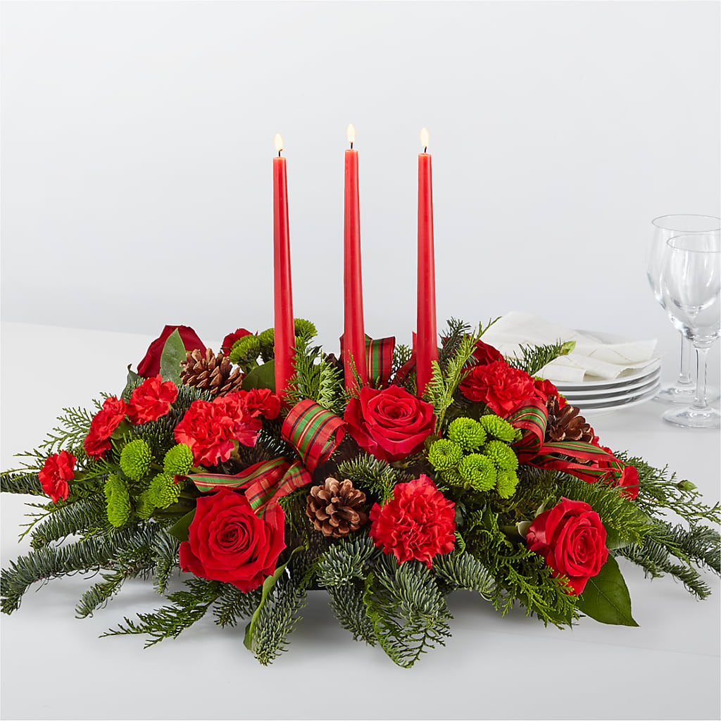 By the Candlelight Centerpiece – De Santis Florist Inc, Columbus OH