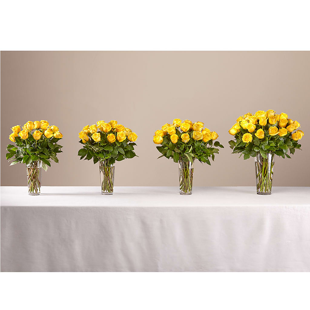 Long Stem Yellow Rose Bouquet – De Santis Florist Inc, Columbus OH