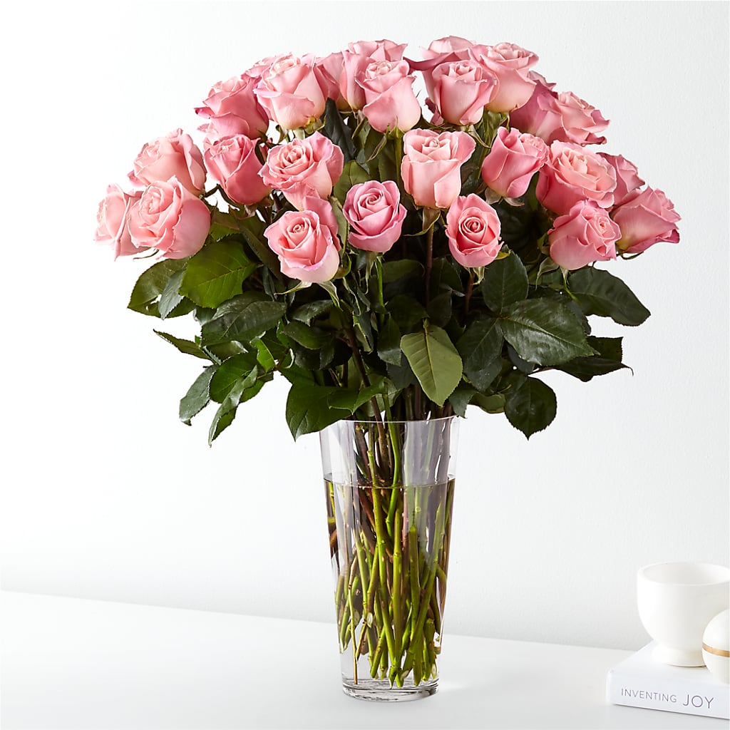 Long Stem Pink Rose Bouquet – De Santis Florist Inc, Columbus OH