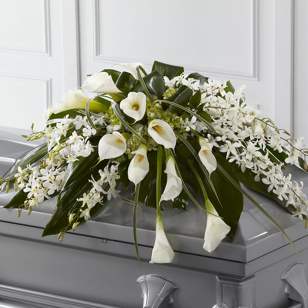 Angel Wings Casket Spray – De Santis Florist Inc, Columbus OH