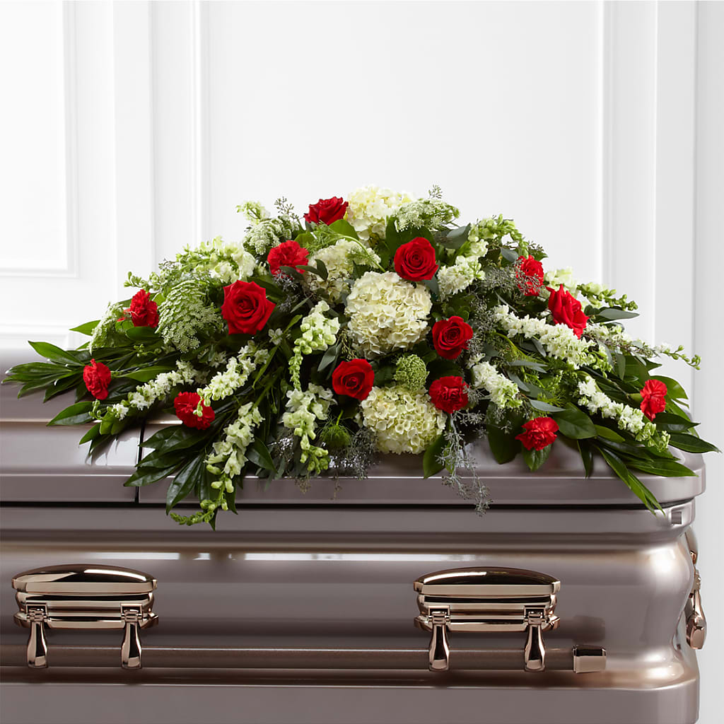 Sincerity Casket Spray – De Santis Florist Inc, Columbus OH