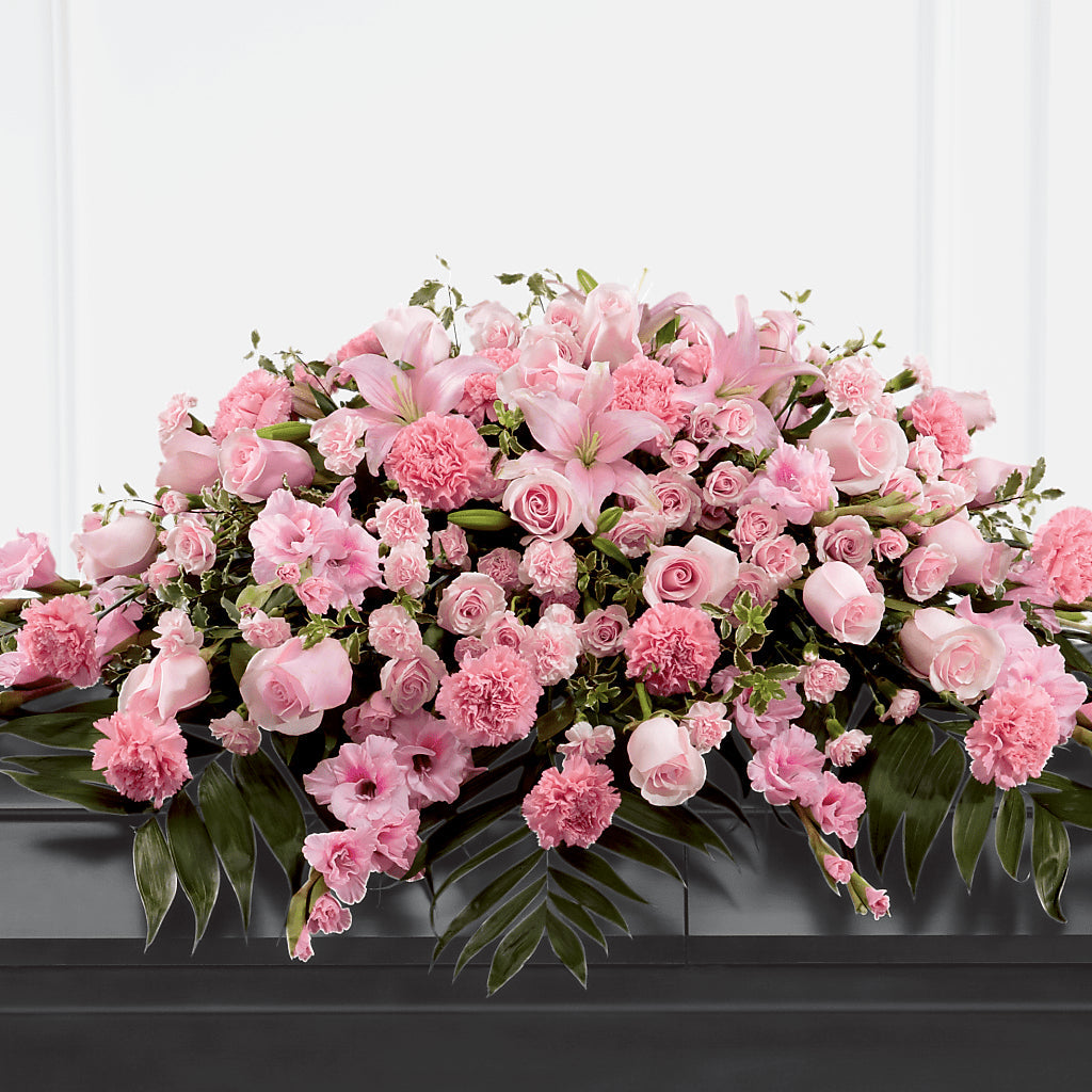 Garden of Comfort Casket Spray (Standard) – De Santis Florist Inc, Columbus OH