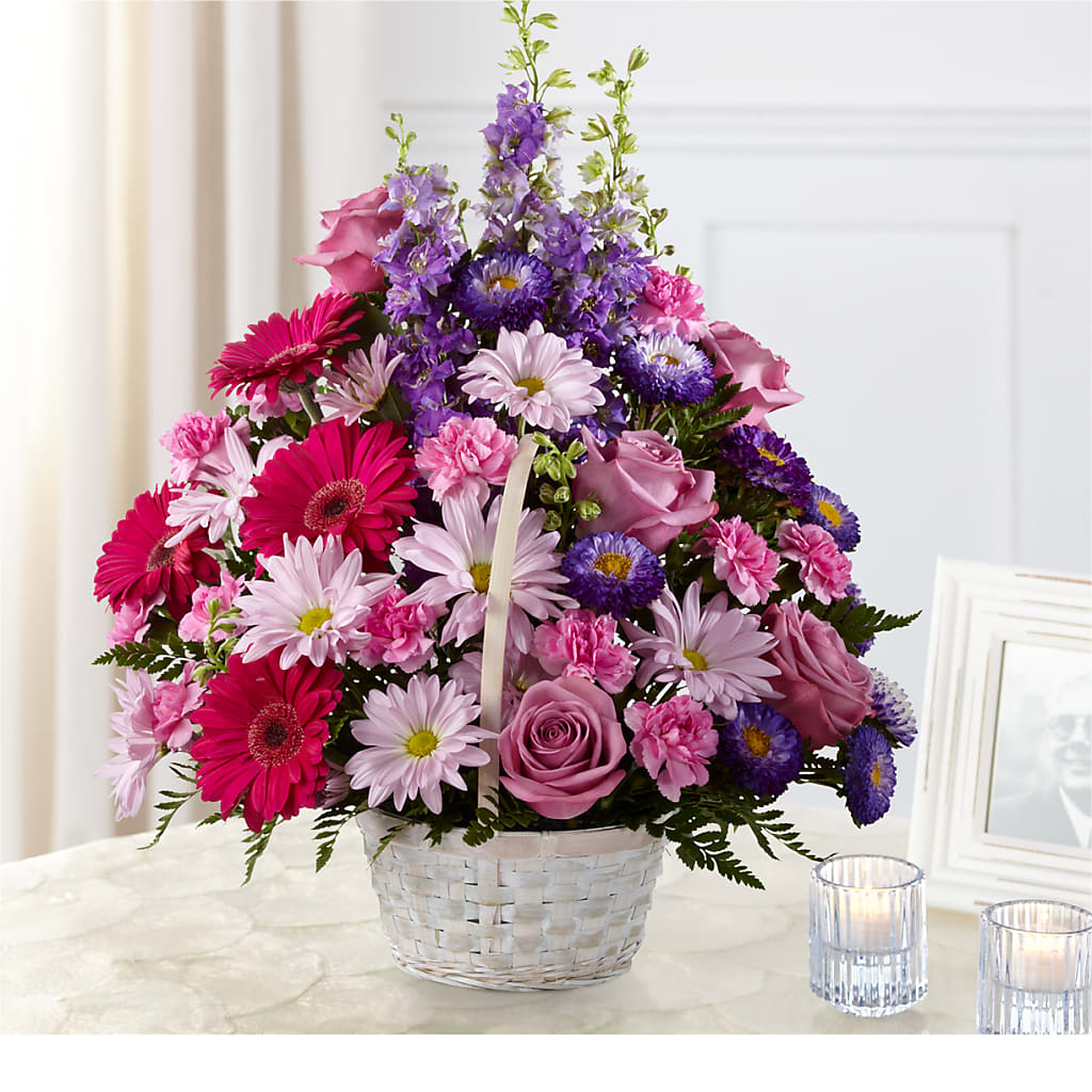 Pastel Peace Basket – De Santis Florist Inc, Columbus OH