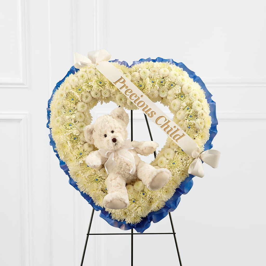 Precious Child Standing Heart – De Santis Florist Inc, Columbus OH