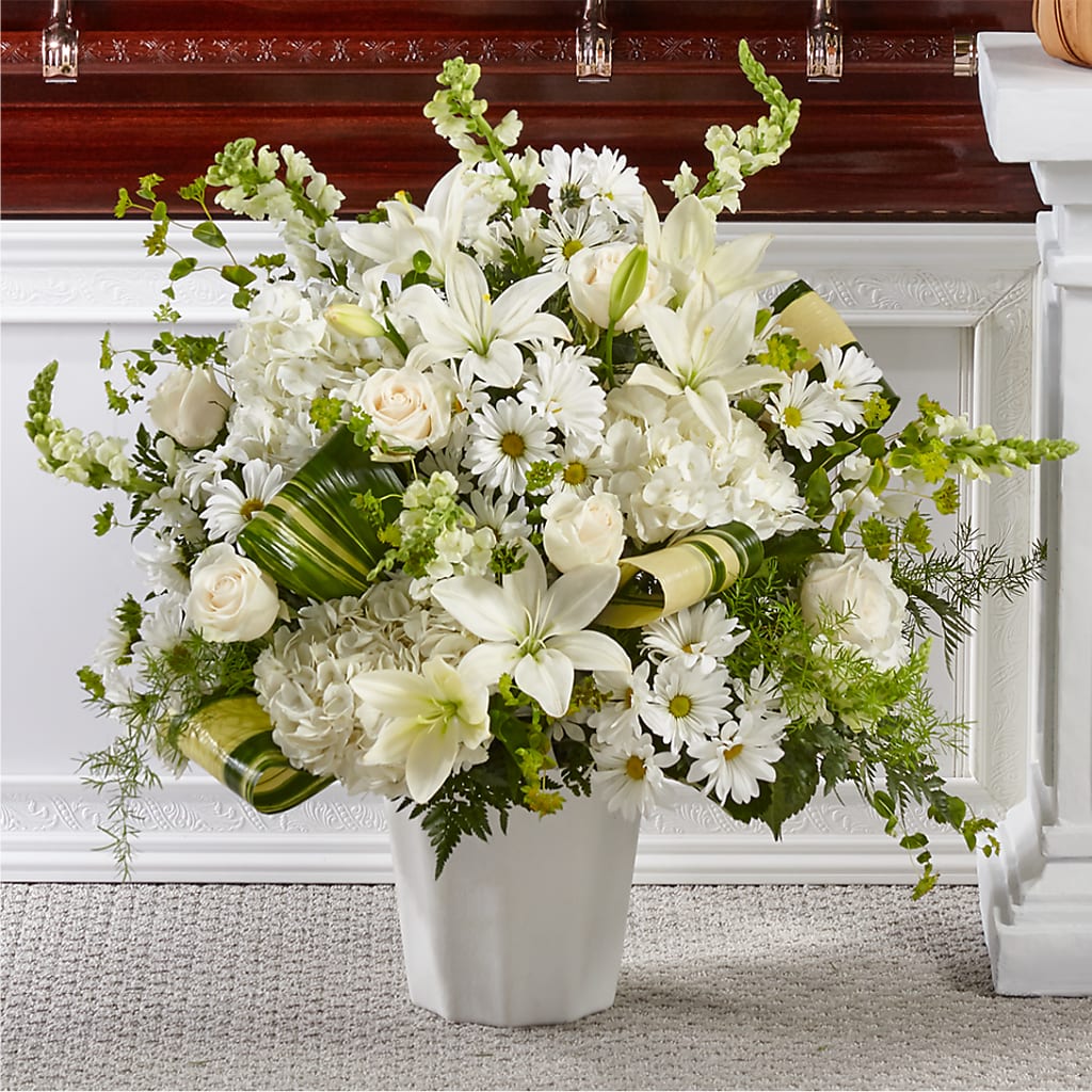 Thoughts of Tranquility Floor Basket – De Santis Florist Inc, Columbus OH