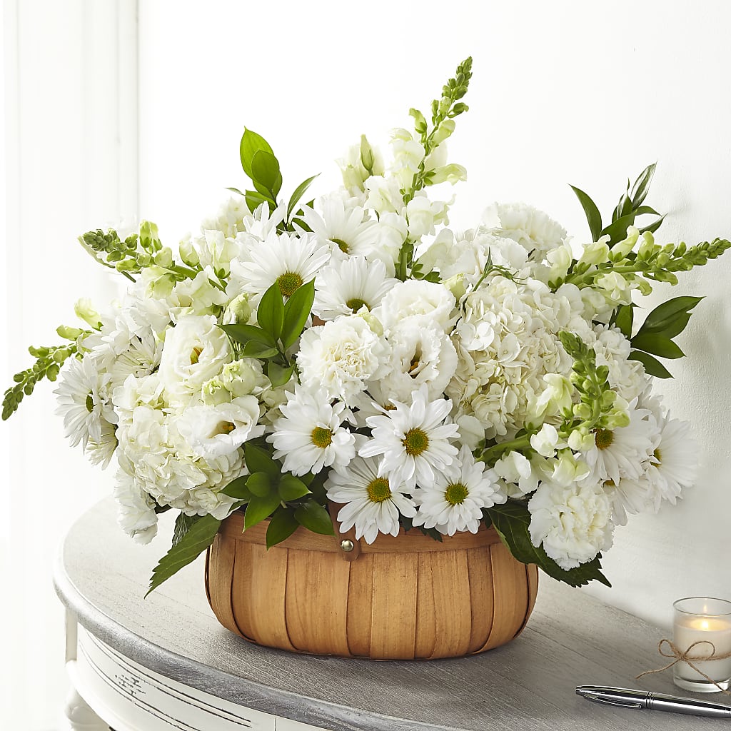 Pure Ivory Basket – De Santis Florist Inc, Columbus OH