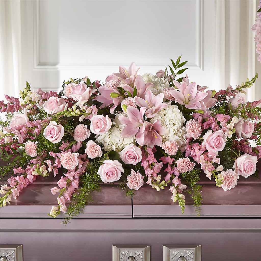 Life & Remembrance Casket Spray – De Santis Florist Inc, Columbus OH