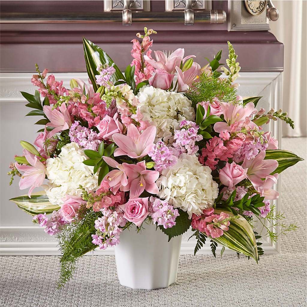 Simply Serene Floor Basket – De Santis Florist Inc, Columbus OH