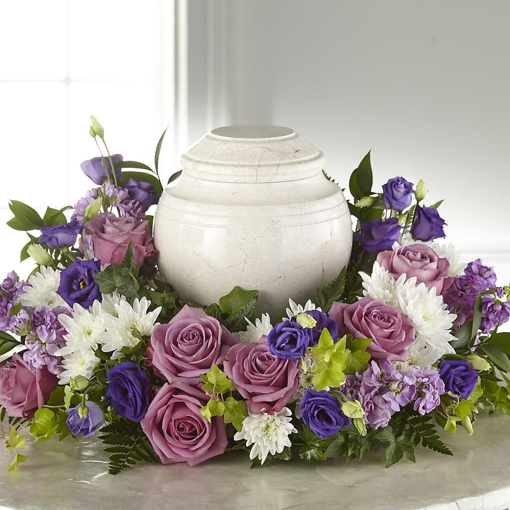 Blooming Sympathy Cremation Adornment – De Santis Florist Inc, Columbus OH