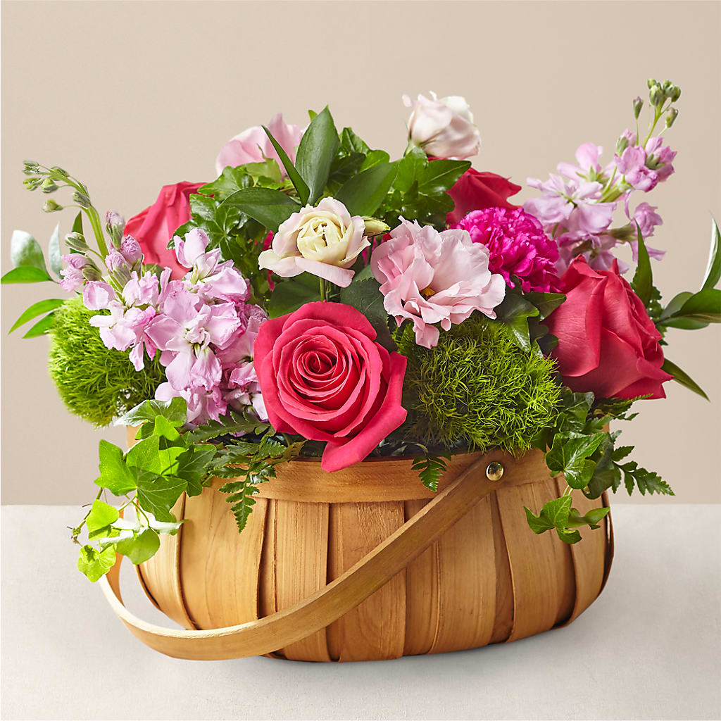 Radiance in Bloom Basket – De Santis Florist Inc, Columbus OH