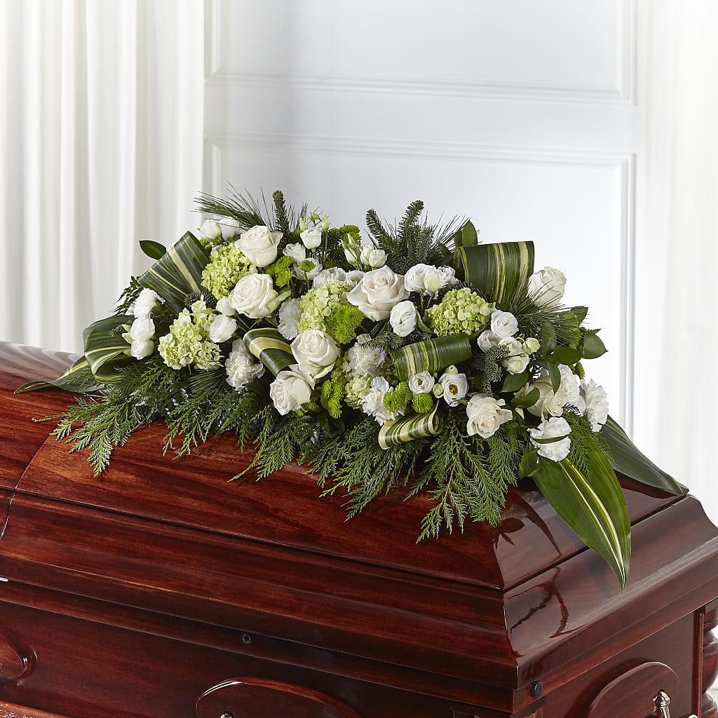Hopeful Gesture Casket Spray – De Santis Florist Inc, Columbus OH