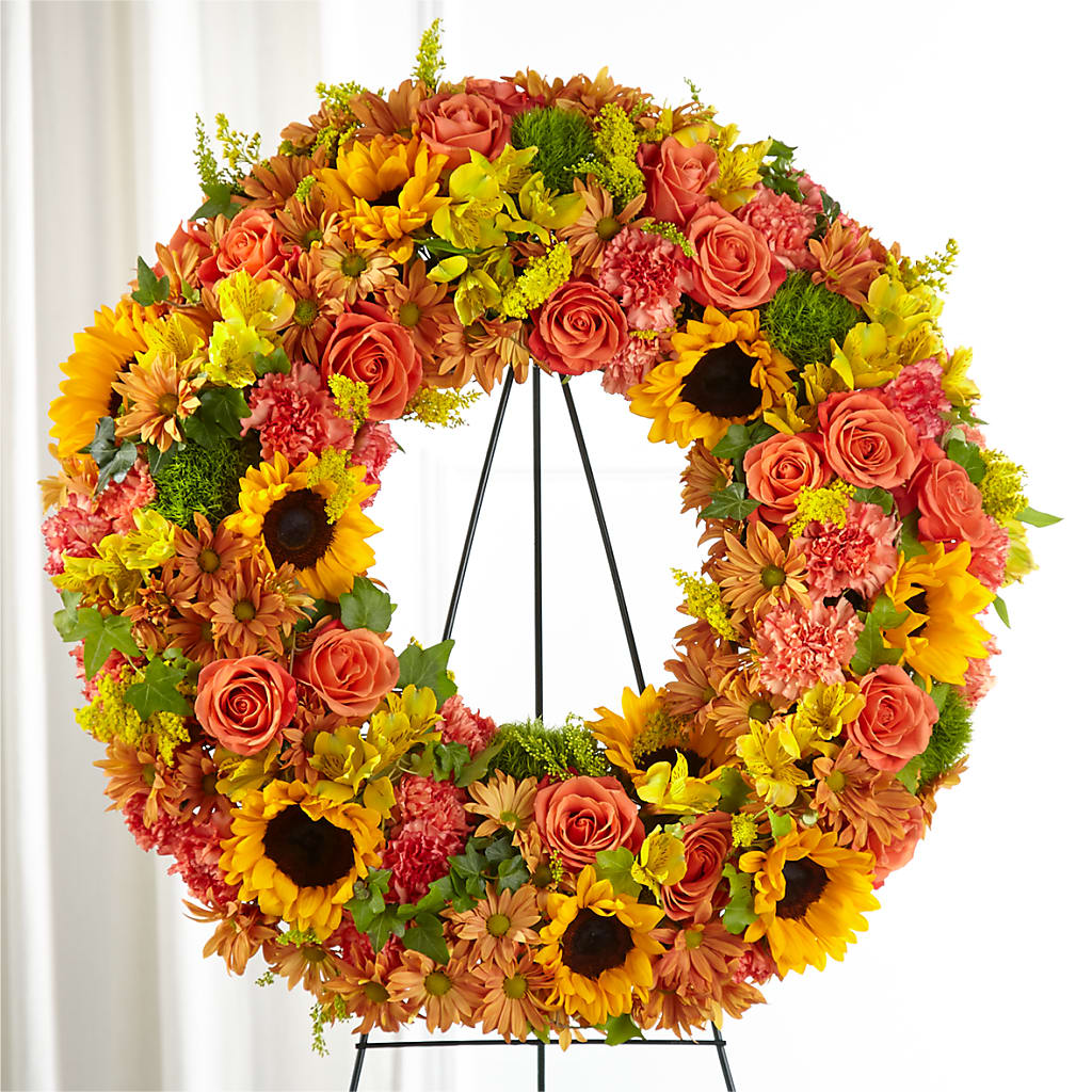 Autumnal Memories Wreath (Standard) – De Santis Florist Inc, Columbus OH