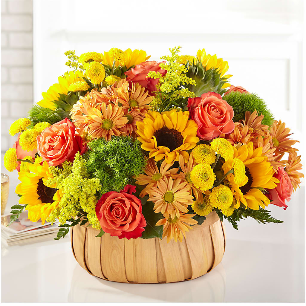 Harvest Sunflower Basket – De Santis Florist Inc, Columbus OH