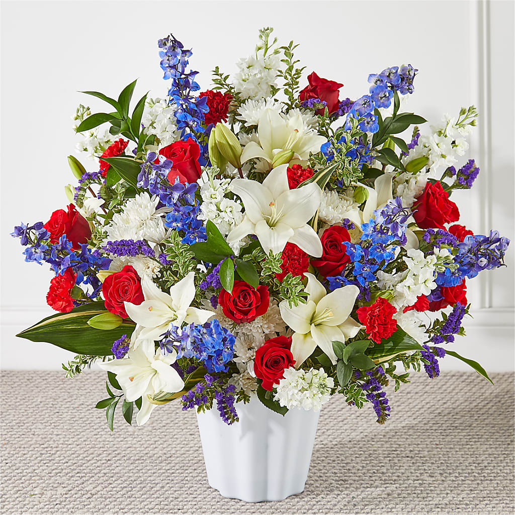 Consoled Floor Basket – De Santis Florist Inc, Columbus OH