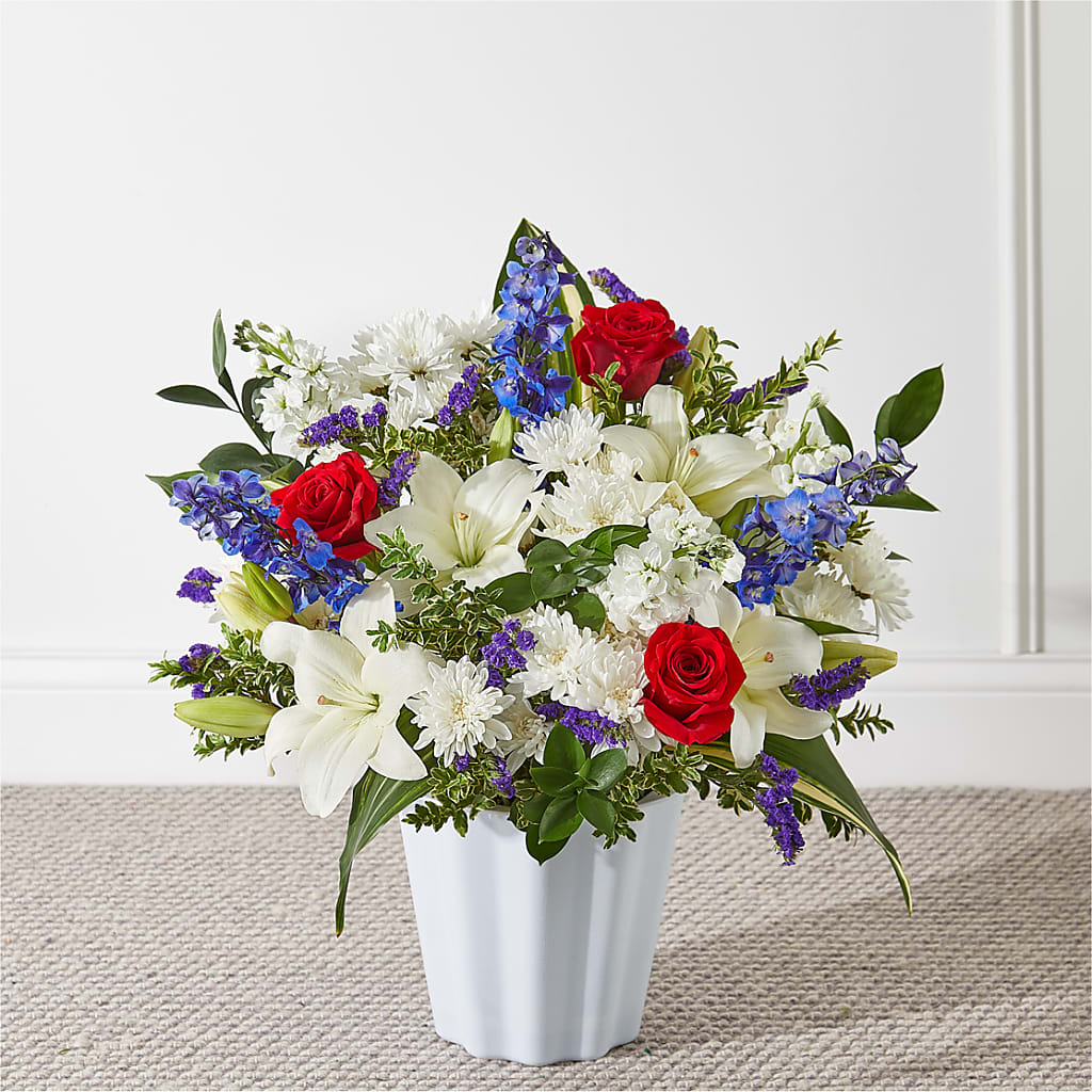 Consoled Floor Basket – De Santis Florist Inc, Columbus OH