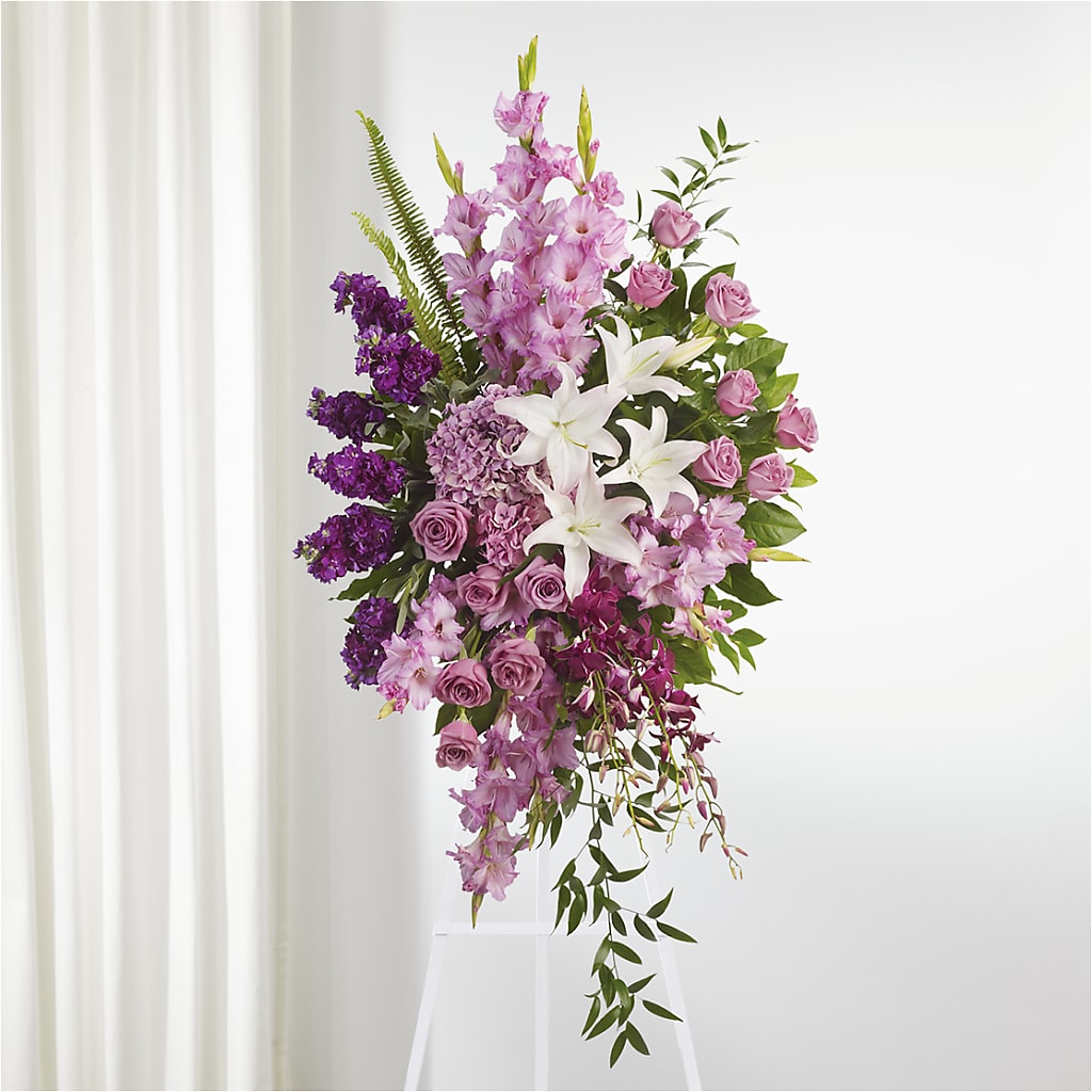 Never Alone Standing Spray – De Santis Florist Inc, Columbus OH