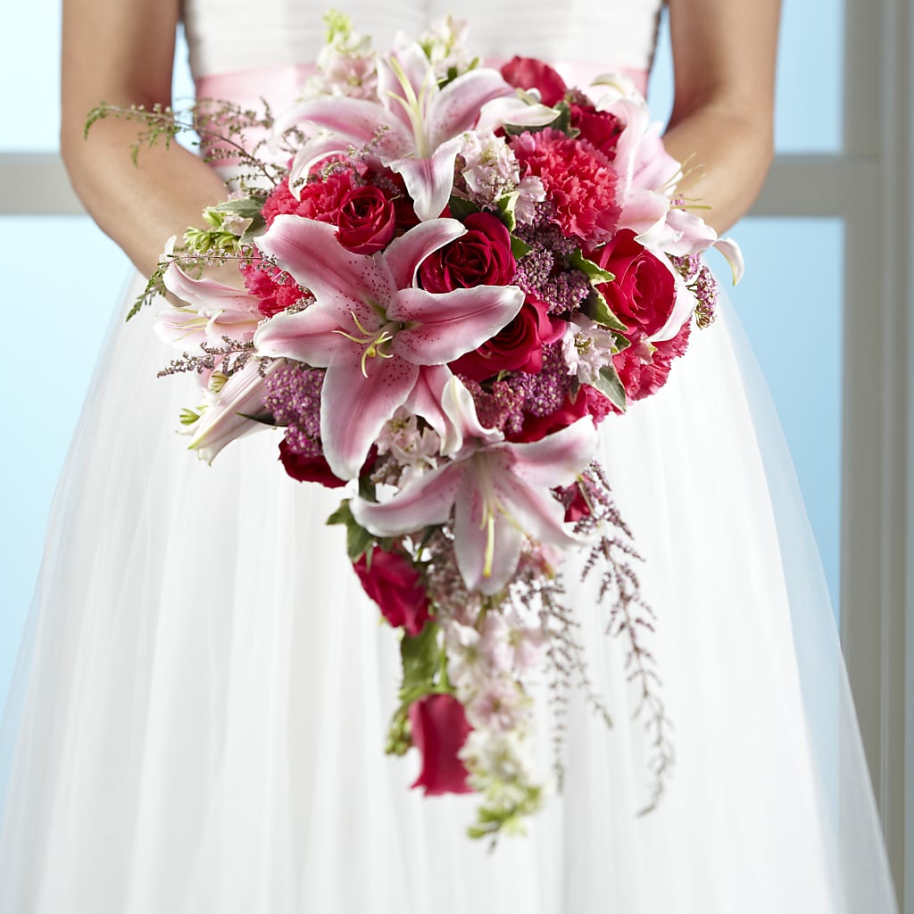 Lily & Rose Bouquet–De Santis Florist Inc