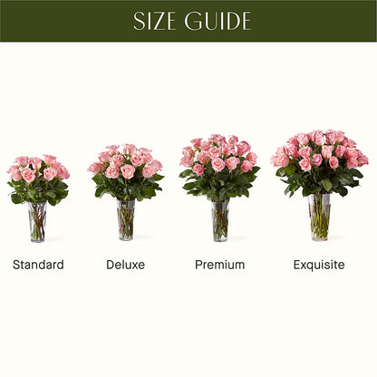 Long Stem Pink Rose Bouquet –  De Santis Florist Inc, Columbus OH