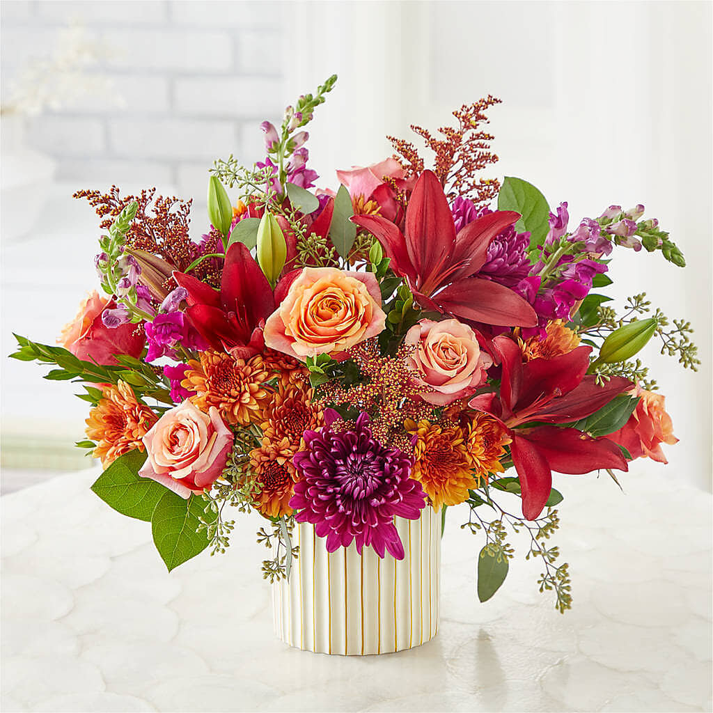 Burgundy Landscape Bouquet –  De Santis Florist Inc, Columbus OH