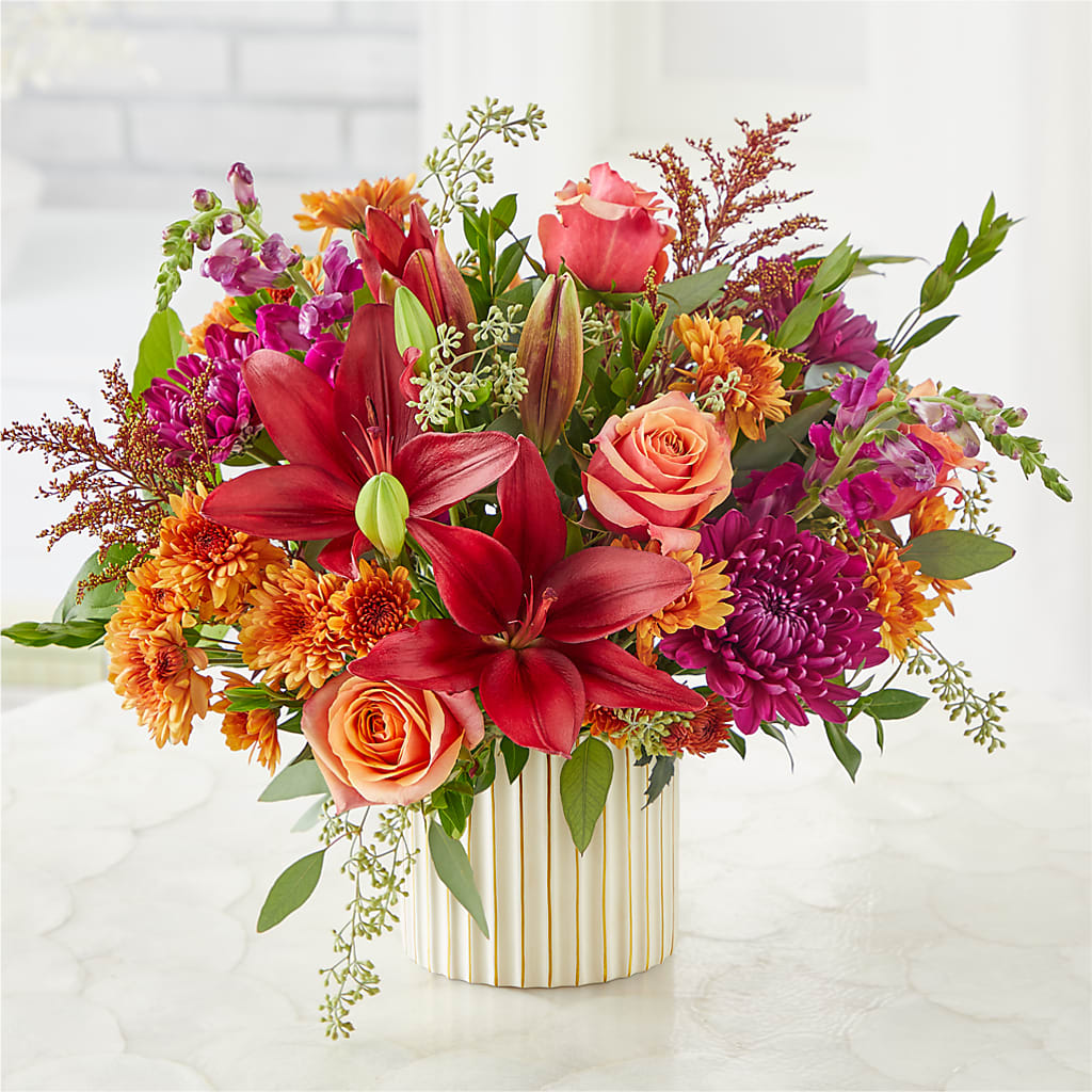 Burgundy Landscape Bouquet –  De Santis Florist Inc, Columbus OH