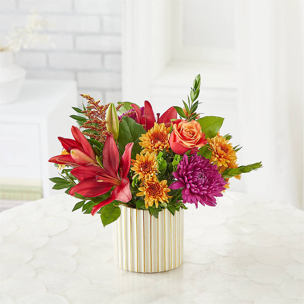 Burgundy Landscape Bouquet –  De Santis Florist Inc, Columbus OH