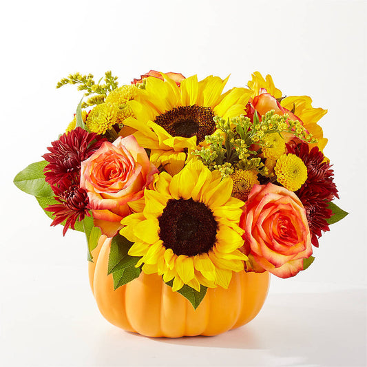 Golden Gourd Pumpkin Bouquet –  De Santis Florist Inc, Columbus OH