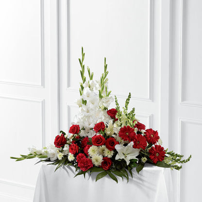 Crimson & White Arrangement –  De Santis Florist Inc, Columbus OH