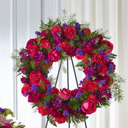 Calming Colors Wreath –  De Santis Florist Inc, Columbus OH