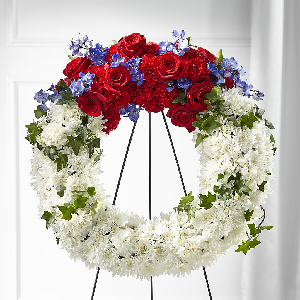 Patriotic Passion Wreath –  De Santis Florist Inc, Columbus OH