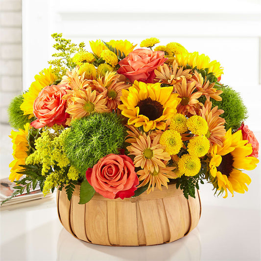 Harvest Sunflower Basket – DE SANTIS FLORIST INC, Columbus OH
