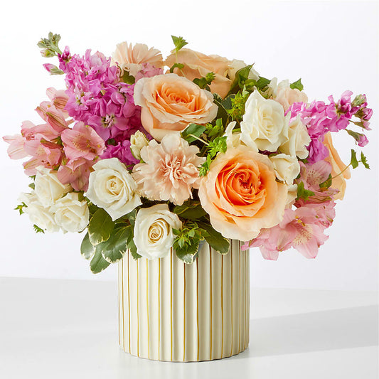 Paradise Bouquet with Ivory Vase –  De Santis Florist Inc, Columbus OH
