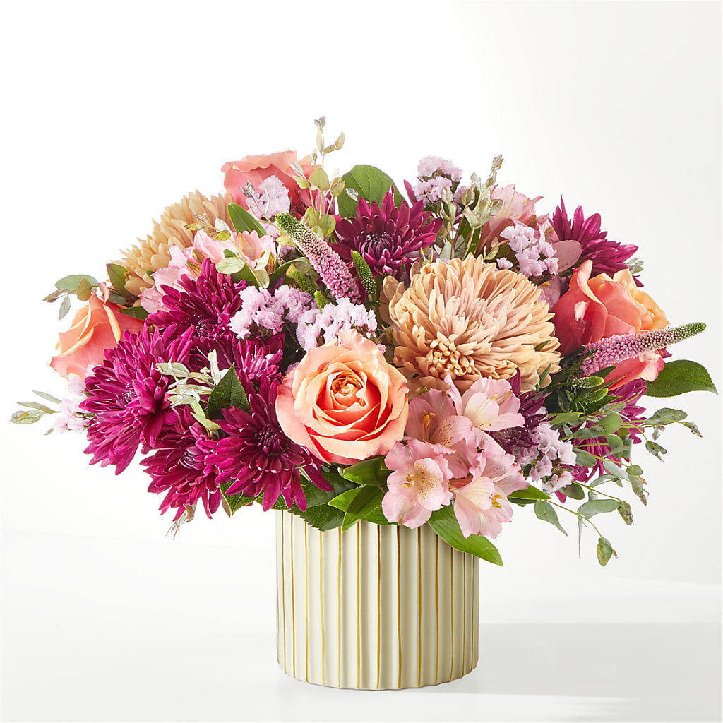 Berry Cobbler Bouquet with Ivory Vase –  De Santis Florist Inc, Columbus OH