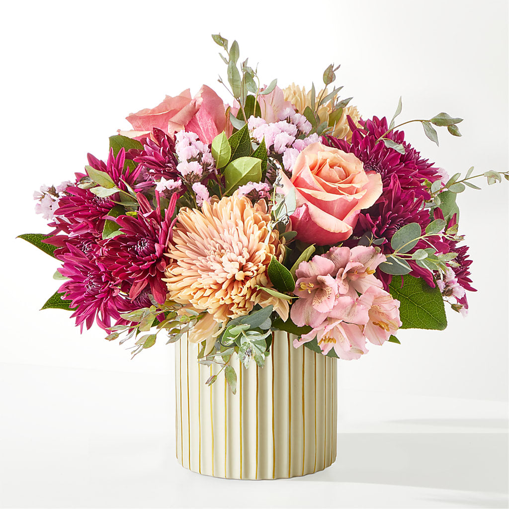 Berry Cobbler Bouquet with Ivory Vase –  De Santis Florist Inc, Columbus OH