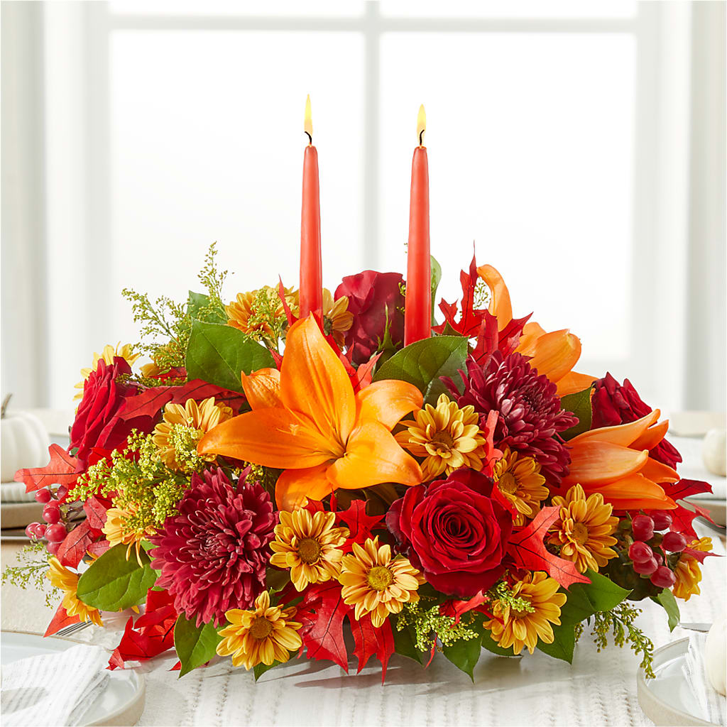 Autumn's Embrace Centerpiece –  De Santis Florist Inc, Columbus OH