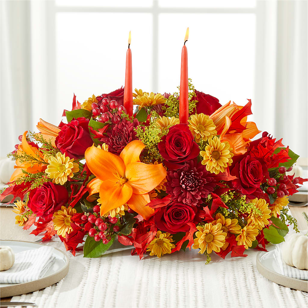 Autumn's Embrace Centerpiece –  De Santis Florist Inc, Columbus OH