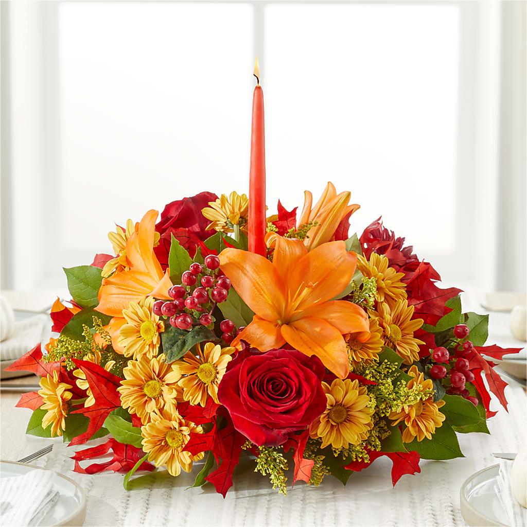 Autumn's Embrace Centerpiece –  De Santis Florist Inc, Columbus OH